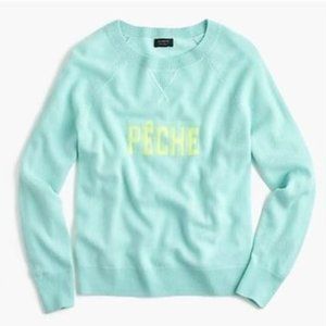 J Crew Pêche crewneck sweater in everyday cashmere